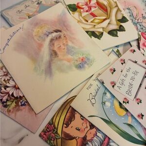 Vintage Bridal Greeting Cards Collection